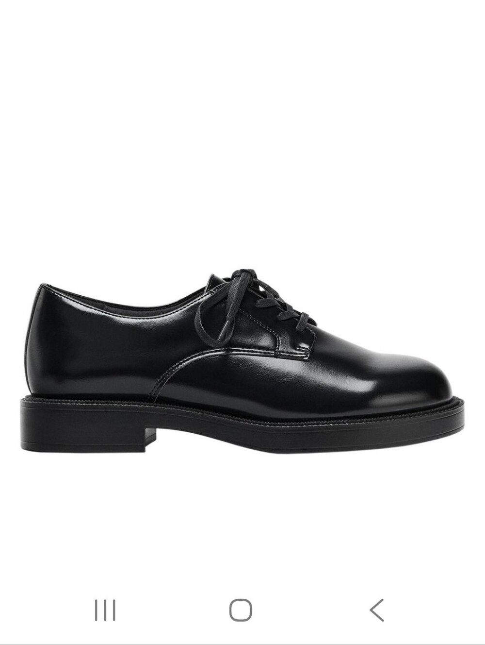 Zara Black Patent Lace-Up Women's Oxfords